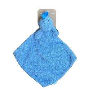 Levi And Emmie Plush DINOSAUR Dragon Feather Knit Lovey Security Blanket Blue